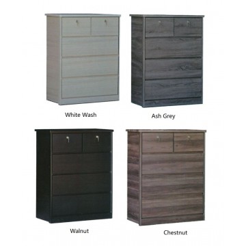 Chest of Drawers COD1335 (Solid Plywood) - Available in 4 Colors